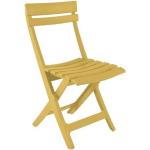 Grosfillex - chaise miami pliante 42X50X80 coloris jaune indien - jaune indien