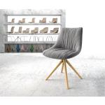 Chaises en bois DeLife gris clair en chêne scandinaves en promo 