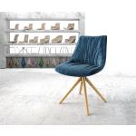 Chaises en bois DELIFE bleues en chêne modernes en promo 