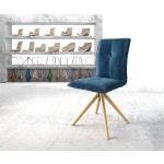 Chaises en bois DELIFE Maddy-Flex bleues en chêne modernes 