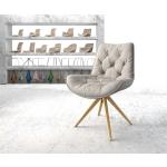 Chaises en bois DeLife Taimi-Flex gris clair à rayures en chêne modernes en promo 
