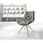 Chaises design DeLife Taimi-Flex gris acier en acier 