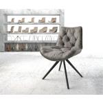 Chaises design DELIFE Taimi-Flex grises en polyester 