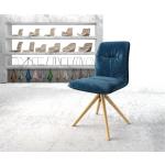 Chaises en bois DeLife Vinjo-Flex bleues en chêne scandinaves en promo 