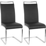 Chaises design grises en lot de 2 modernes 