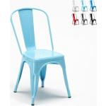 Chaises design turquoise en acier 