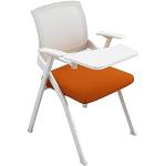 Chaises orange en aluminium pliables 
