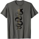 T-shirts gris à motif serpents Taille S look fashion pour homme 