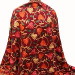 Écharpes multicolores à fleurs en laine look fashion pour femme 