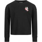 Sweatshirts Champion noirs en coton pour fille de la boutique en ligne Sport-outlet.fr 