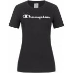 T-shirts col rond Champion noirs en coton à col rond Taille XS pour femme 