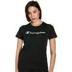 Champion Femme Legacy - Classic Logo S/S T shirt, Noir, M EU