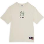 T-shirts Champion beiges à motif New York NY Yankees Taille M pour homme 