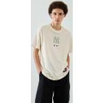 T-shirts Champion beiges à motif New York NY Yankees Taille XS pour homme 