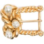 Boucles de ceinture de créateur Chanel à perles seconde main Tailles uniques pour femme 