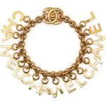 Bracelets à mailles de créateur Chanel en plaqué Or seconde main pour femme 