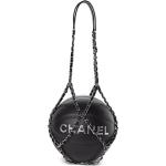 Ballons de basketball Chanel noirs en cuir 