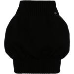 Jupes à rayures de créateur Chanel noires à rayures seconde main Tailles uniques pour femme 