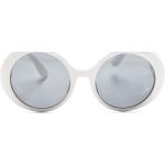 Lunettes rondes de créateur Chanel blanches en plastique seconde main Tailles uniques pour femme 