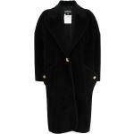 Manteaux en laine de créateur Chanel noirs seconde main à manches longues à col en V Tailles uniques pour femme 