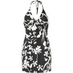Robes fleuries de créateur Chanel noires à fleurs seconde main à col en V Tailles uniques pour femme 