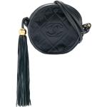 Chanel Pre-Owned sac à bandoulière à pompon - Noir