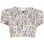 T-shirts à imprimés de créateur Chanel multicolores all Over seconde main à manches courtes à col rond Tailles uniques pour femme 