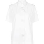 T-shirts de créateur Chanel blancs cassés en coton mélangé seconde main à manches courtes Tailles uniques pour femme en promo 