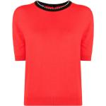 T-shirts de créateur Chanel rouges seconde main à manches courtes à col rond Tailles uniques pour femme 
