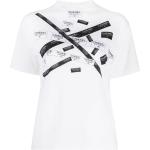 T-shirts à imprimés de créateur Chanel blancs seconde main à manches courtes Tailles uniques pour femme en promo 
