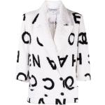 Vestes de créateur Chanel blanches en éponge seconde main à manches trois-quart Tailles uniques pour femme 