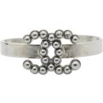 Bracelets de perles de créateur Chanel gris à perles seconde main look vintage 
