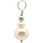 Bagues argentées en argent à perles en perle personnalisés classiques 