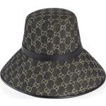 Chapeaux de créateur Gucci noirs en cuir de veau 