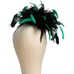 Chapeaux de mariage vert émeraude en satin Taille L pour femme 