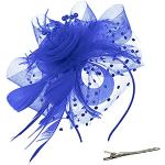Chapeaux de mariage bleus camouflage Tailles uniques look gothique pour femme 