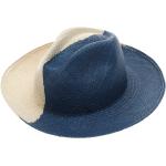 Chapeaux de paille Artesano bleus 60 cm pour femme en promo 