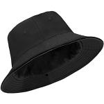 Chapeaux cloches noirs en coton Taille XXL look fashion pour femme en promo 