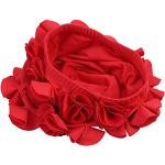 Chapeaux rouges à fleurs Taille L pour femme 