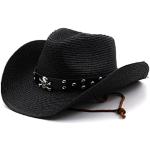 Chapeaux en feutre noirs en paille Tailles uniques style ethnique pour homme 