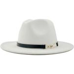 Chapeaux Fedora noirs en feutre 58 cm look fashion pour homme 