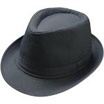 Chapeaux Fedora gris en jersey Tailles uniques look fashion pour homme 