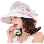 Chapeaux de mariage roses 58 cm Taille 3 XL look fashion pour femme 