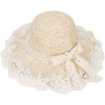 Chapeaux de paille beiges en paille Pays look fashion pour fille de la boutique en ligne Amazon.fr 