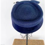 Chapeaux de paille bleu marine en paille 50 cm look fashion 