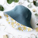 Chapeaux à fleurs à motif ville bio Taille 9 mois pour bébé de la boutique en ligne Etsy.com 