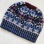 Chapeaux d'hiver bleus en laine de mérinos pour femme 