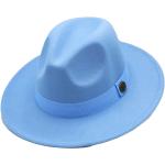 Chapeaux Fedora d'hiver bleus en feutre Pays vegan 59 cm Taille L classiques pour homme 