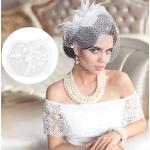 Chapeaux de mariage blancs à perles Tailles uniques look fashion pour femme 