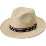 Chapeaux de paille Fawler blanc crème à rayures en paille Pays pour homme 